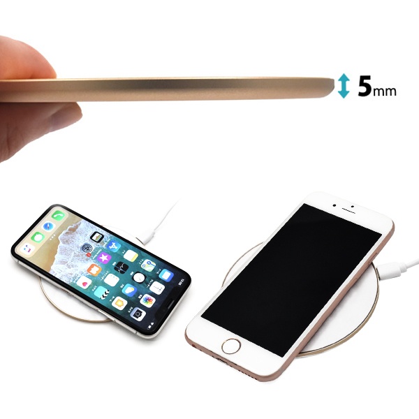 つやつやパンケーキのモバイルバッテリー Qi ワイヤレス 充電器 ホットケーキ