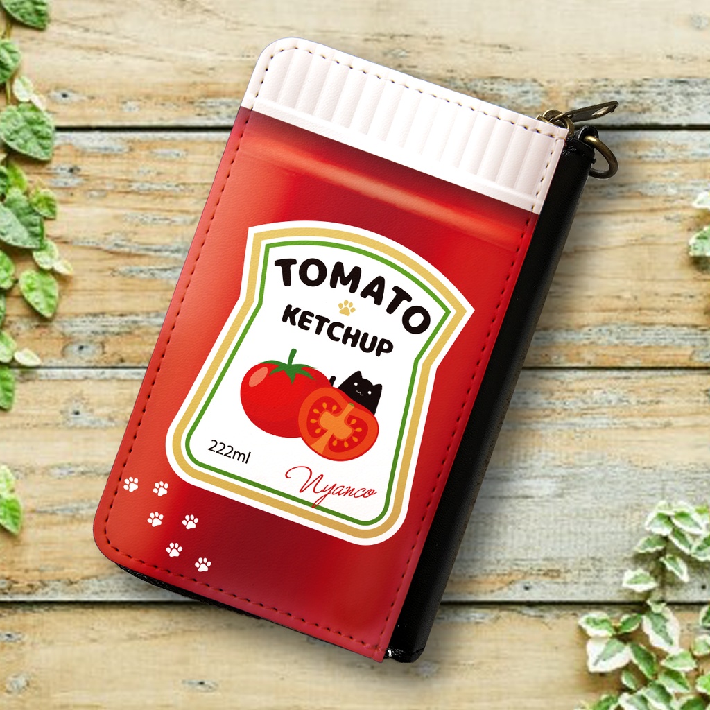 にゃんこケチャップのコインケース 猫 黒猫 コインケース 小銭入れ