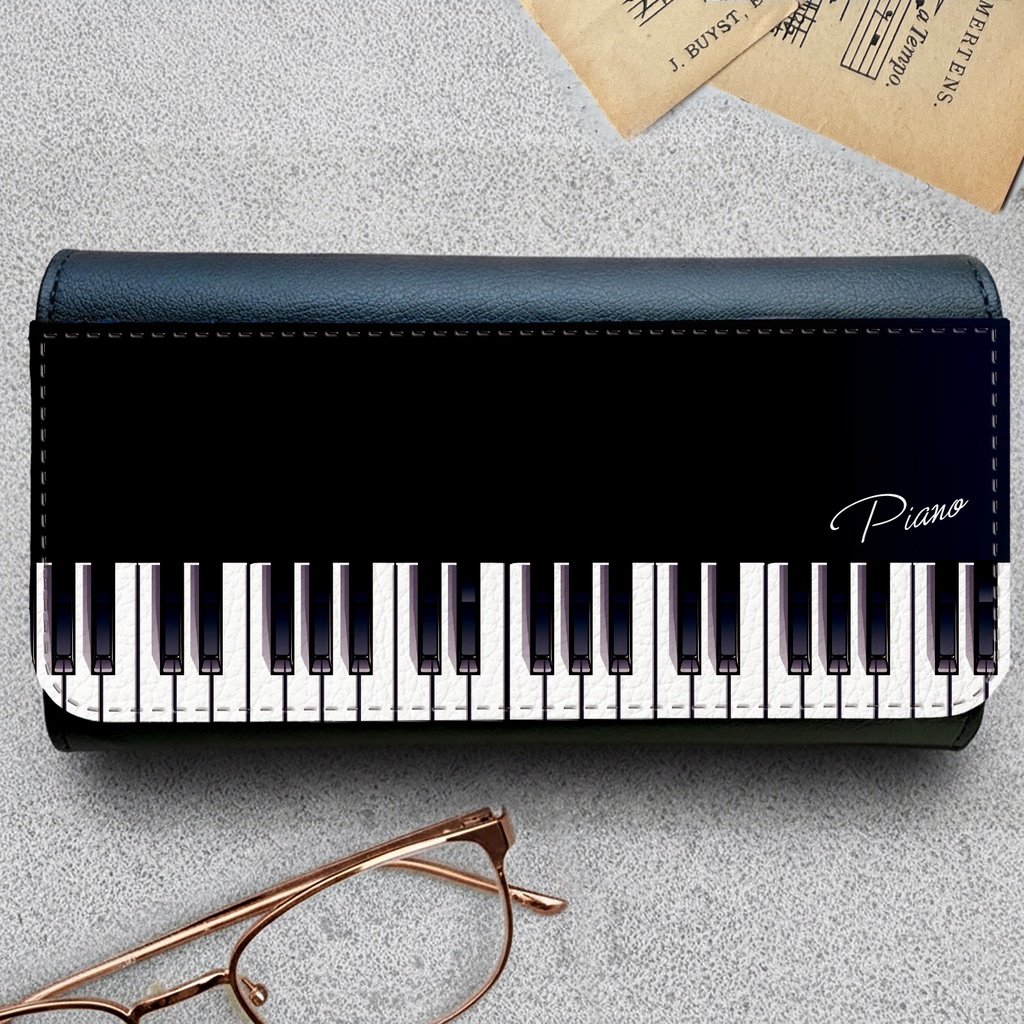 ピアノのメガネケース 音楽 メンズ プレゼント ピアノ