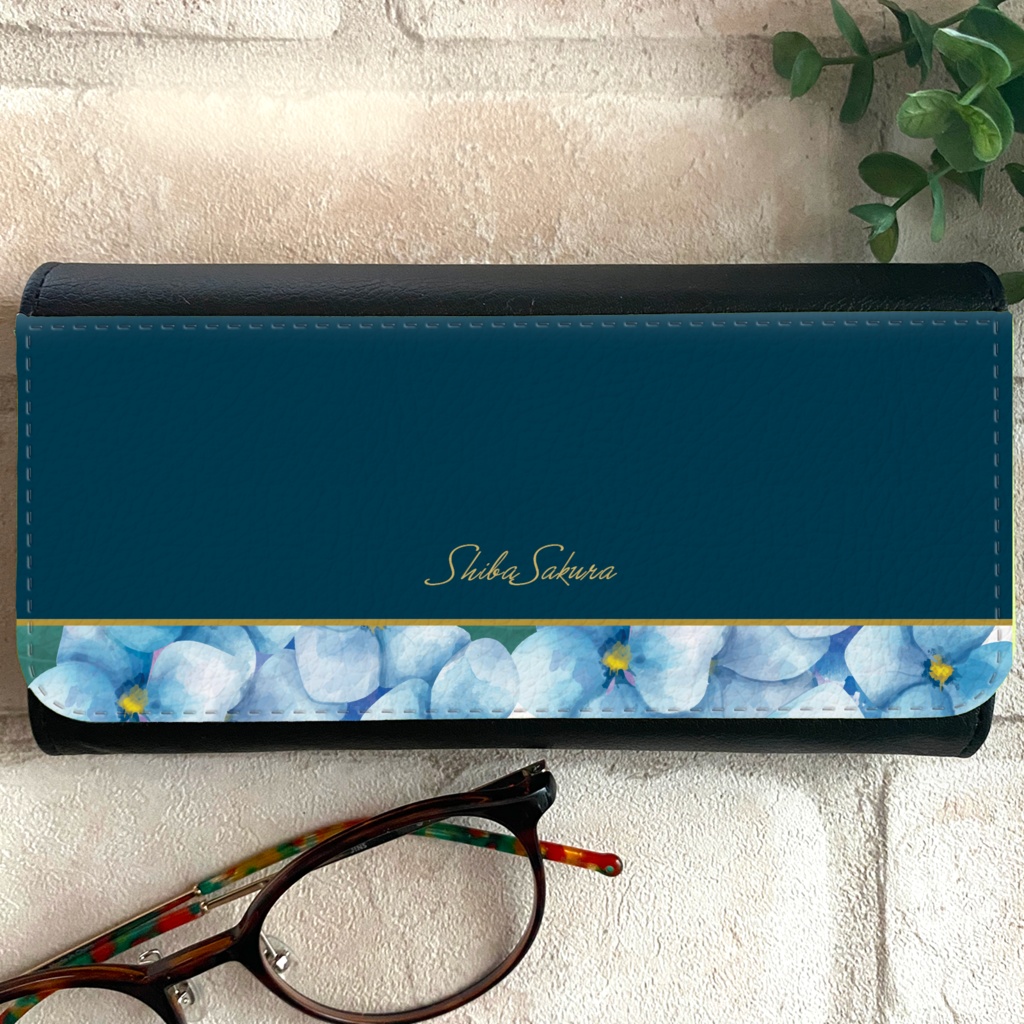 紫陽花 メガネケース