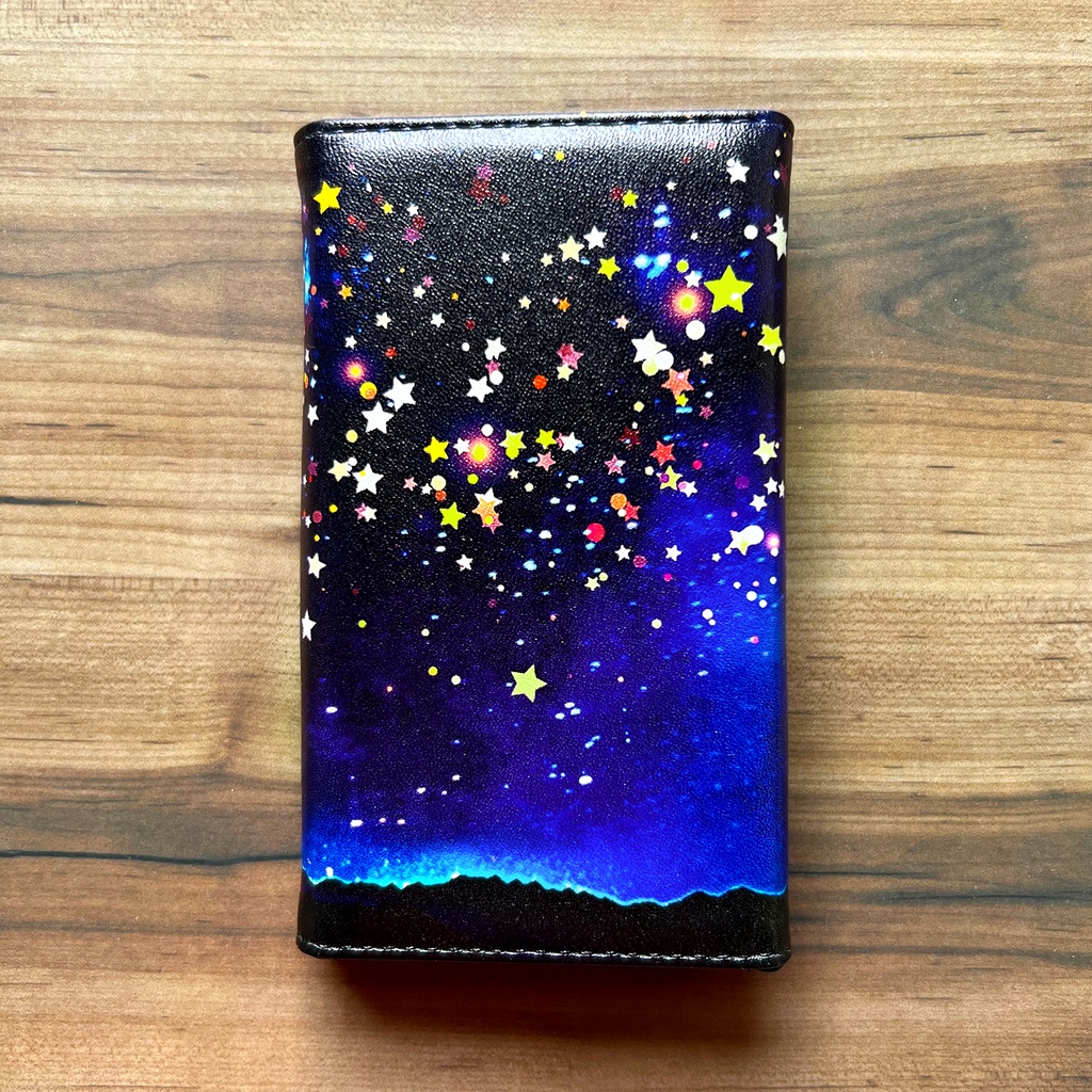 星空デートな猫のキーケース 猫 黒猫 キーケース 宇宙