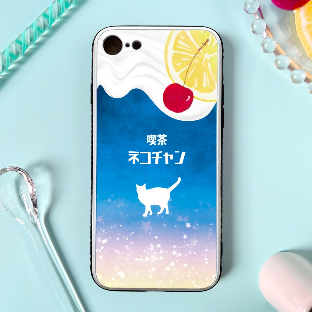 猫と夜明けのレモンスカッシュ 強化ガラス スマホケース 猫 メンズ iPhone17e Air iphone15 iphone13 iphone14 SE3 XR 他