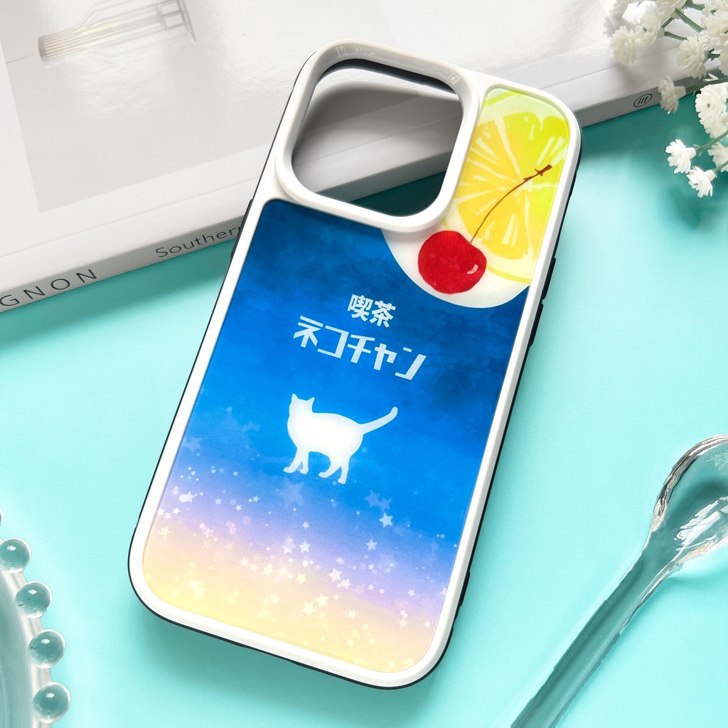 猫と夜明けのレモンスカッシュ 強化ガラス スマホケース 猫 メンズ iPhone17e Air iphone15 iphone13 iphone14 SE3 XR 他