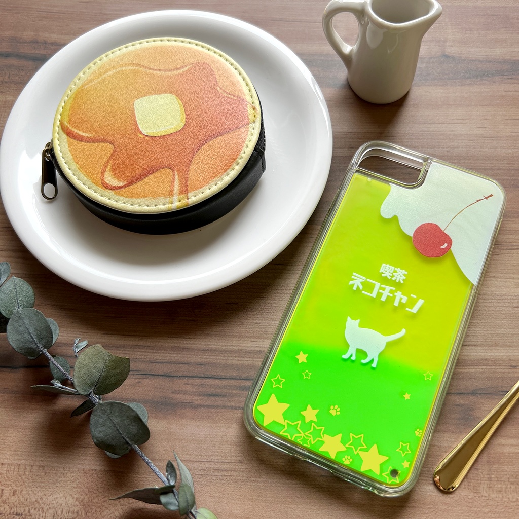 ねこねこメロンソーダのネオンスマホケース 猫 メロンソーダ iphone14 iPhone15 iphone16 iPhone16e 他