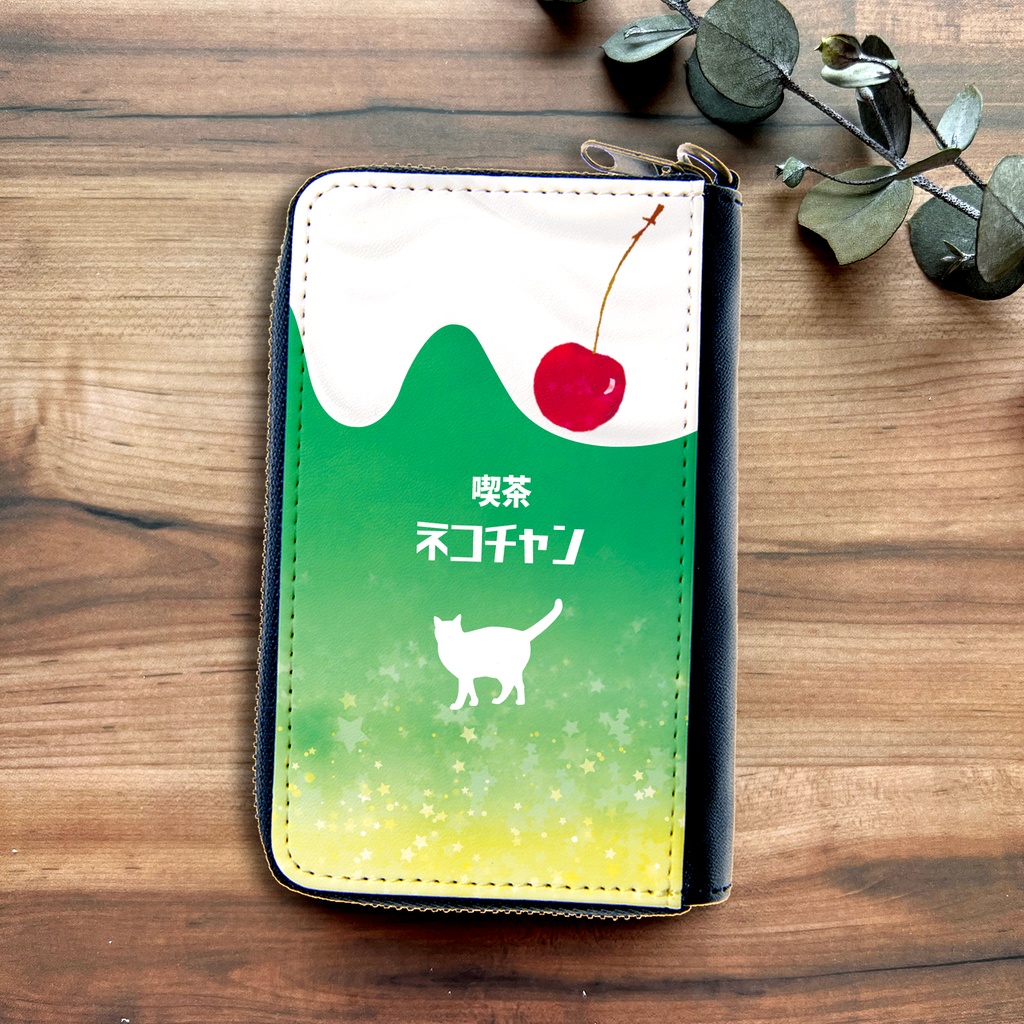 ねこねこメロンクリームソーダのコインケース 猫 コインケース 小銭入れ