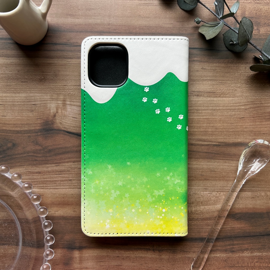 ねこねこメロンソーダの手帳型スマホケース iphone15 猫 黒猫 スマホケース iphone14 iphone16e