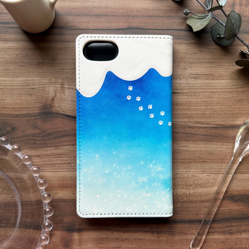 ねこねこクリームソーダの手帳型スマホケース iphone15 iPhone17 Air 猫 黒猫 スマホケース iphone14 iphone16e