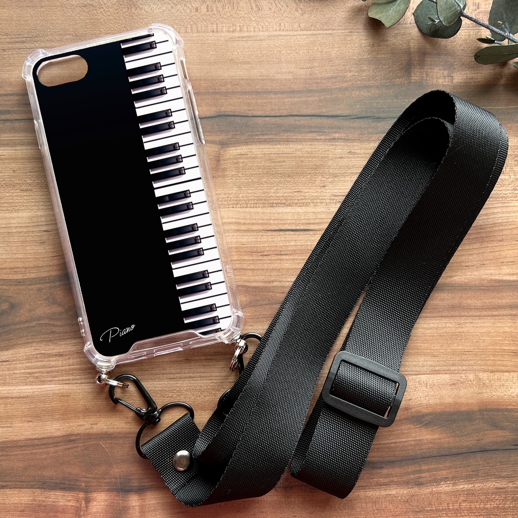 ピアノのスマホケース(ストラップ付き) ピアノ メンズ スマホショルダー iPhone17 Air iphone13 iphone15 iphone16 iphone14 XR 他