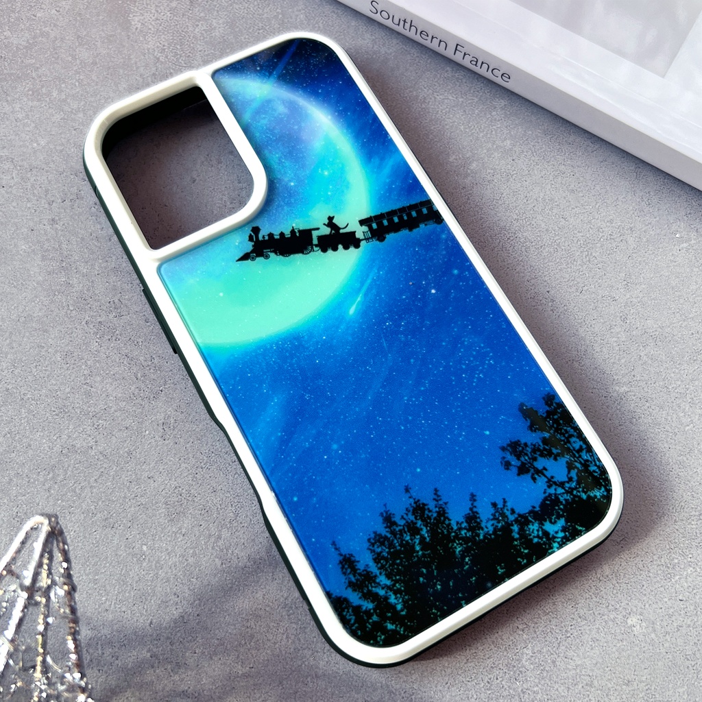 銀河鉄道の猫 iphoneケース(強化ガラス) スマホケース 猫 黒猫 iphone16 iphone14 iphone15 iPhone17e Air iphone13 他