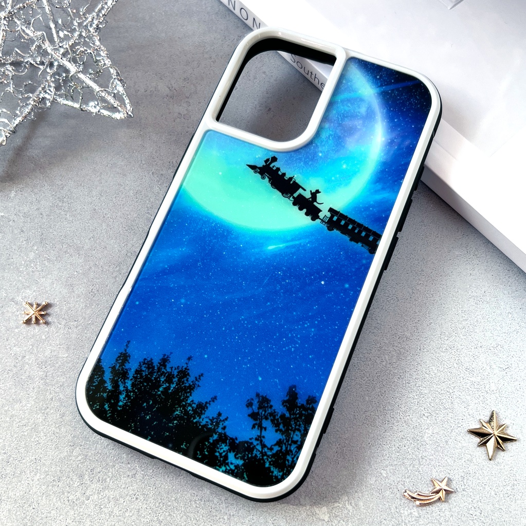 銀河鉄道の猫 iphoneケース(強化ガラス) スマホケース 猫 黒猫 iphone16 iphone14 iphone15 iPhone17e Air iphone13 他