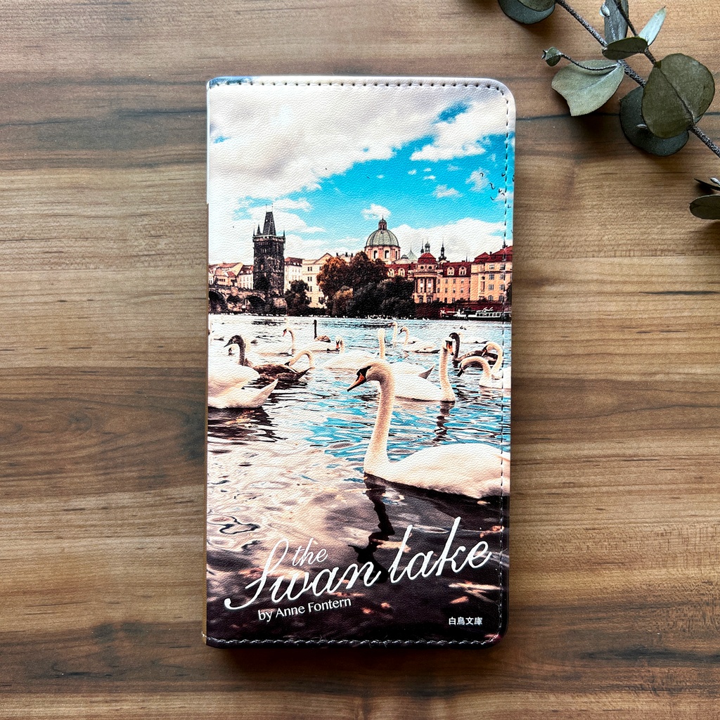 小説みたいな手帳型スマホケース(白鳥の湖) iphone16e iPhone17 Air iphone14 iphone15 全機種対応 鳥