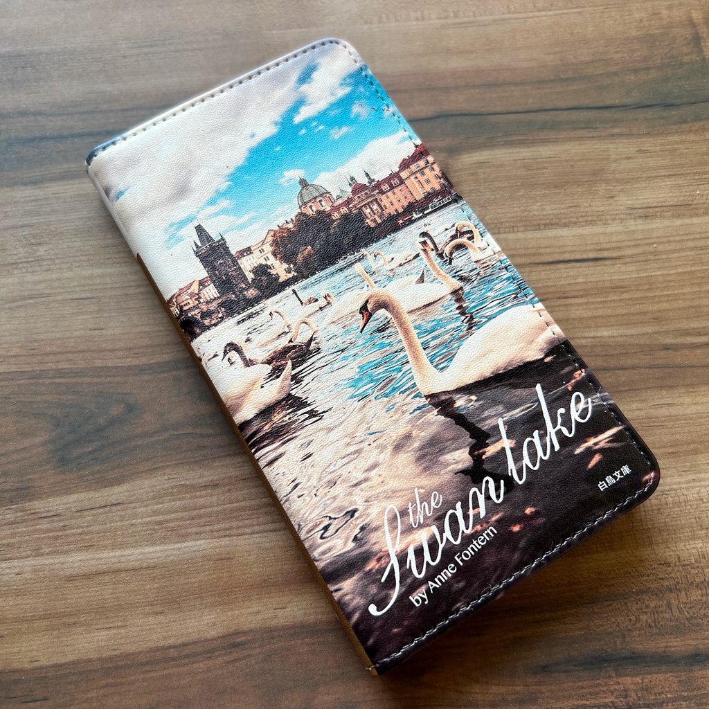 小説みたいな手帳型スマホケース(白鳥の湖) iphone16e iPhone17 Air iphone14 iphone15 全機種対応 鳥