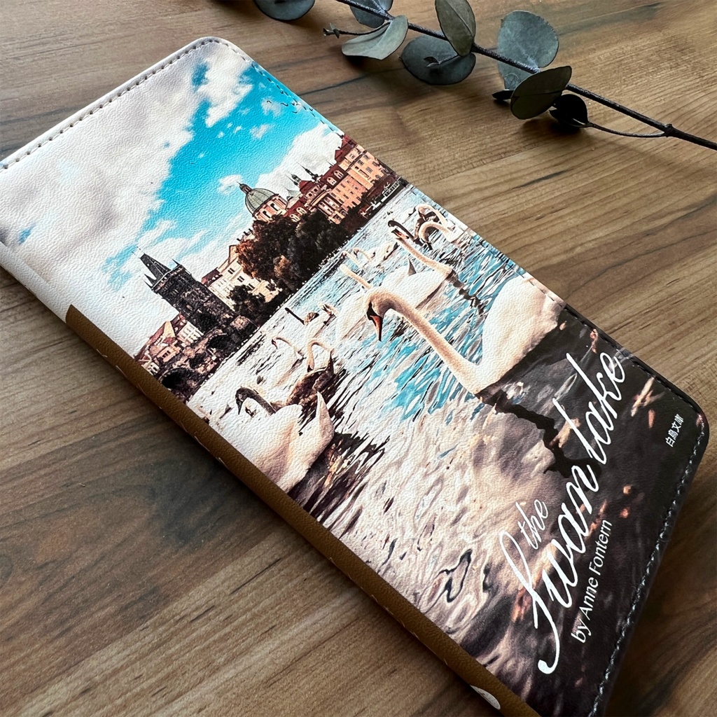 小説みたいな手帳型スマホケース(白鳥の湖) iphone16e iPhone17 Air iphone14 iphone15 全機種対応 鳥