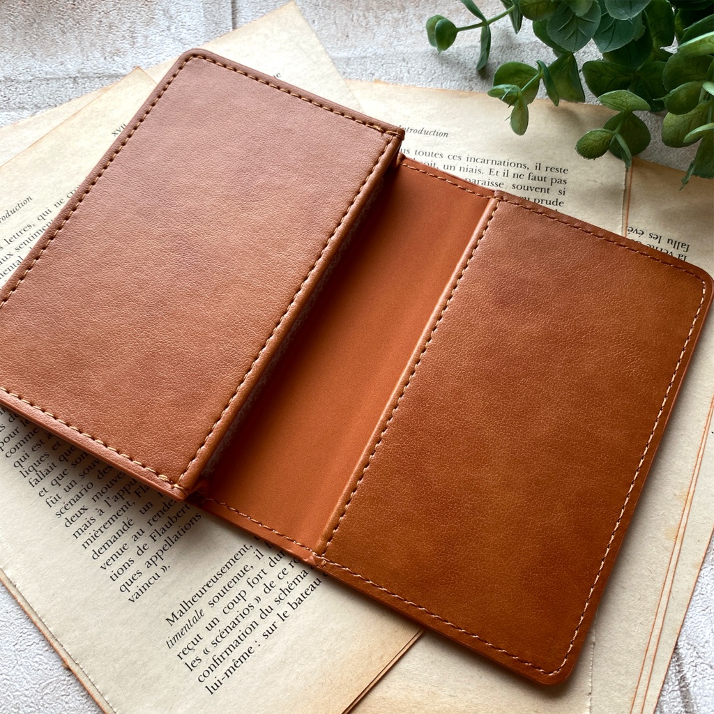 ミモザの名刺ケース(ウォームオレンジ) 花 ミモザ イエロー カードケース 名刺入れ