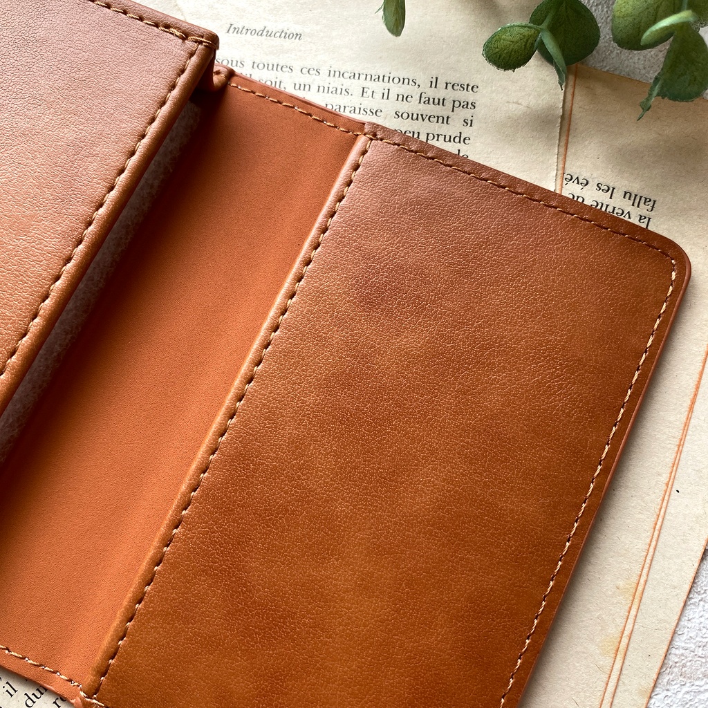 ミモザの名刺ケース(ウォームオレンジ) 花 ミモザ イエロー カードケース 名刺入れ