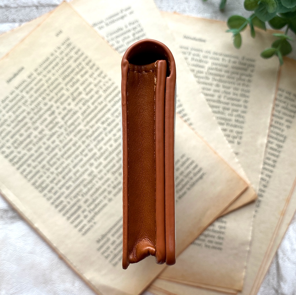 ミモザの名刺ケース(ウォームオレンジ) 花 ミモザ イエロー カードケース 名刺入れ