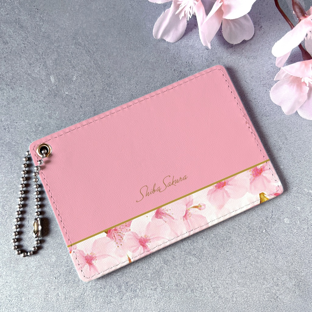 春の桜のパスケース 花 桜 パスケース カードケース 定期入れ 春