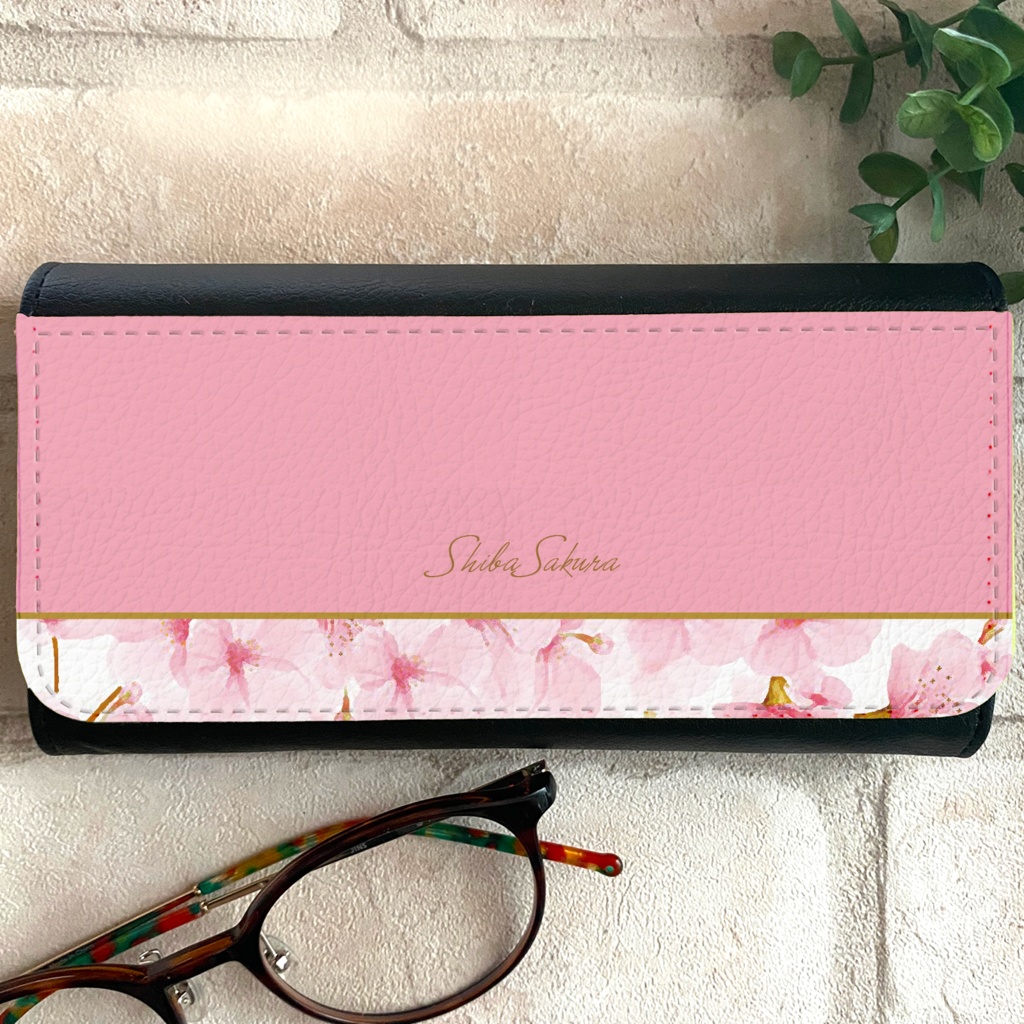 春の桜のメガネケース 桜 春 ソメイヨシノ メガネケース
