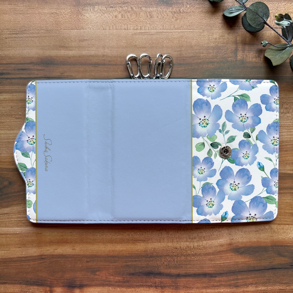 ネモフィラのキーケース(ベビーブルー) ネモフィラ 花 春 夏 キーケース