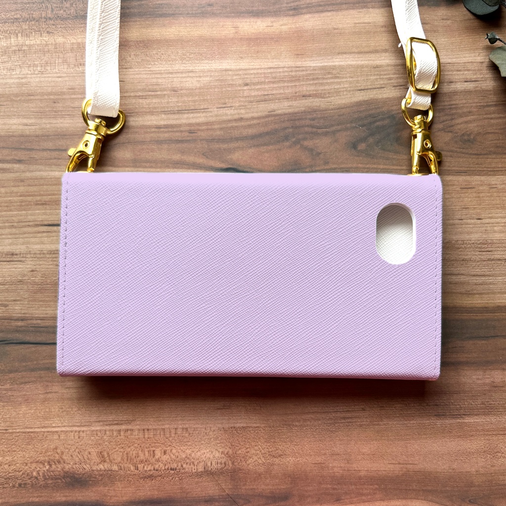 梅雨の紫陽花の三つ折り手帳型スマホケース(薄紫) 全機種対応 スマホケース iphone Android 夏 アジサイ iphone16 iphone15 iPhone16e