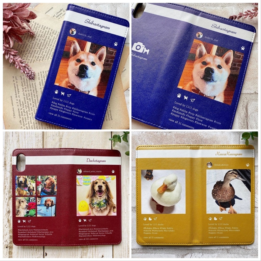 お好きな写真で!オリジナルSNS風うちの子スマホケース iPhone16e iphone15 全機種対応 うちの子 猫 犬