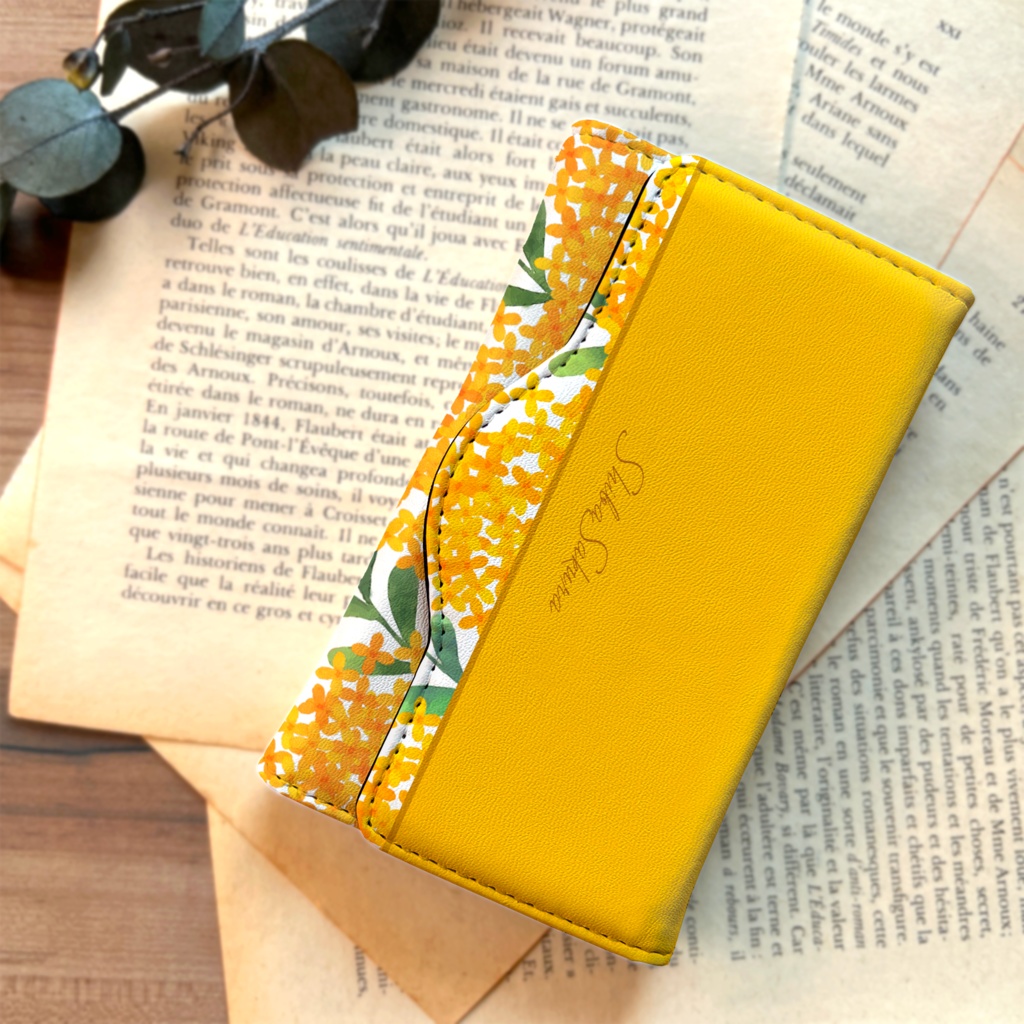 キンモクセイのキーケース(薄橙)金木犀 キンモクセイ 花 秋 キーケース