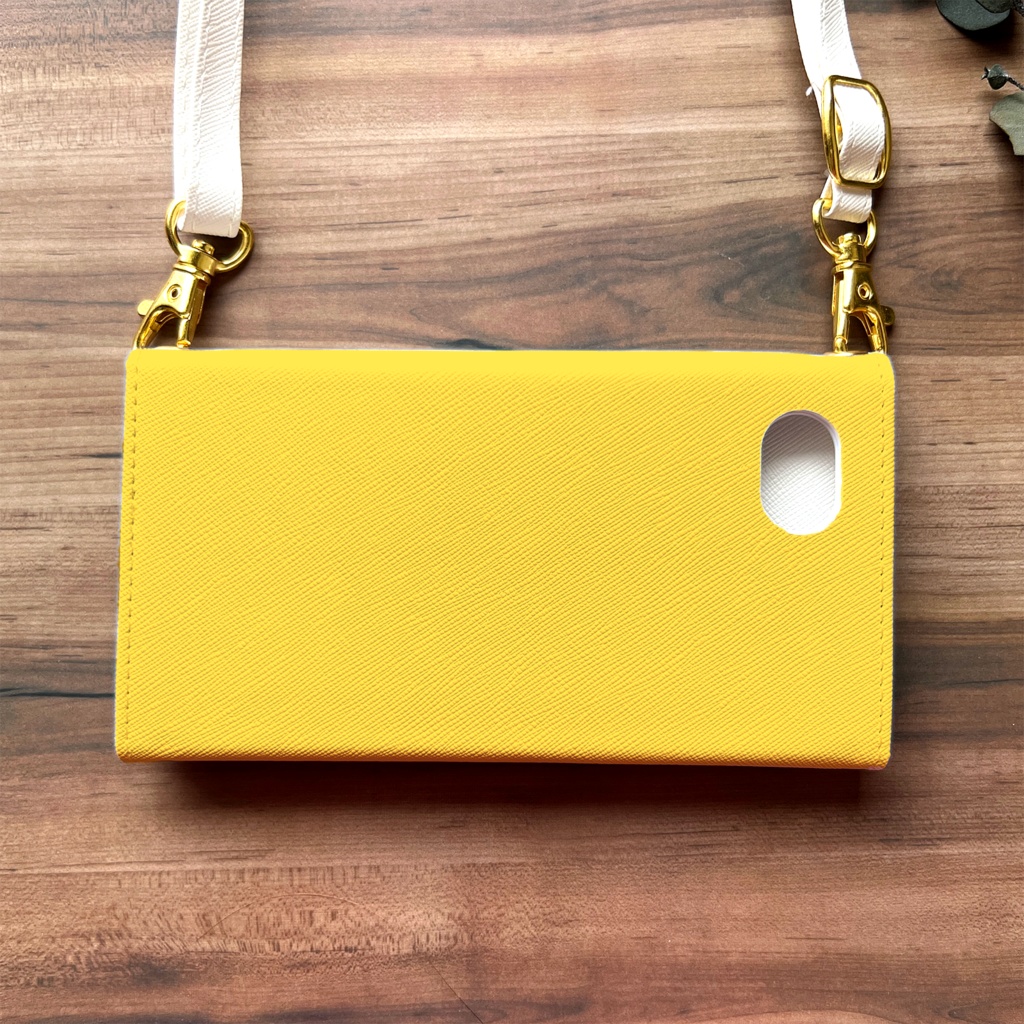 キンモクセイの三つ折り手帳型スマホケース(黄金色) 全機種対応 スマホケース iphone Android 金木犀 iphone13 iphone15 iPhone16e