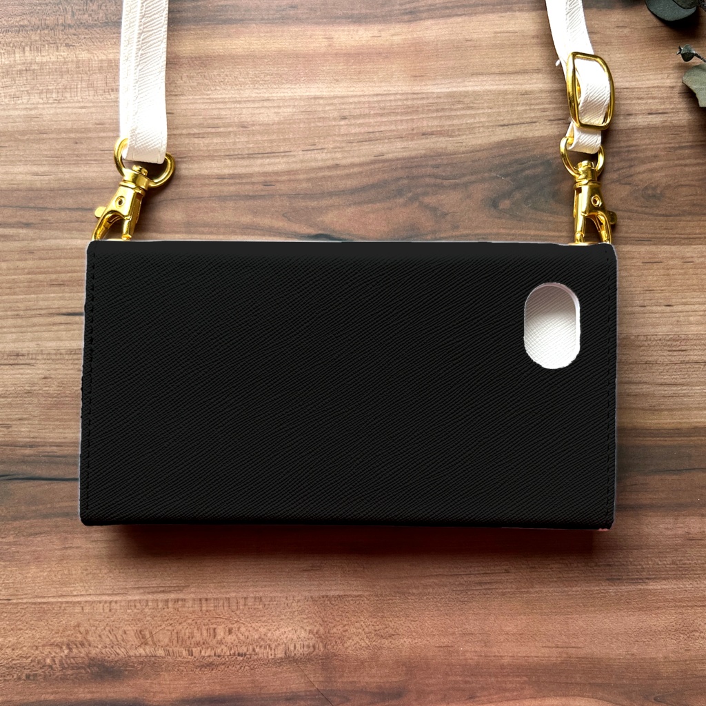 ゼブラ×ブラックの三つ折り手帳型スマホケース 全機種対応 スマホケース iphone Android 猫 iphone16 iphone15 iPhone16e