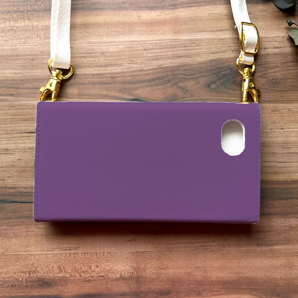 ぶどうの三つ折り手帳型スマホケース(ピオーネ) スマホケース iphone Android ぶどう 秋 iphone16 iphone15 iPhone16e