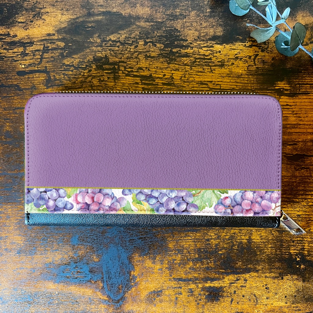 秋のぶどうの長財布(デラウェア) 財布 長財布 秋 ぶどう