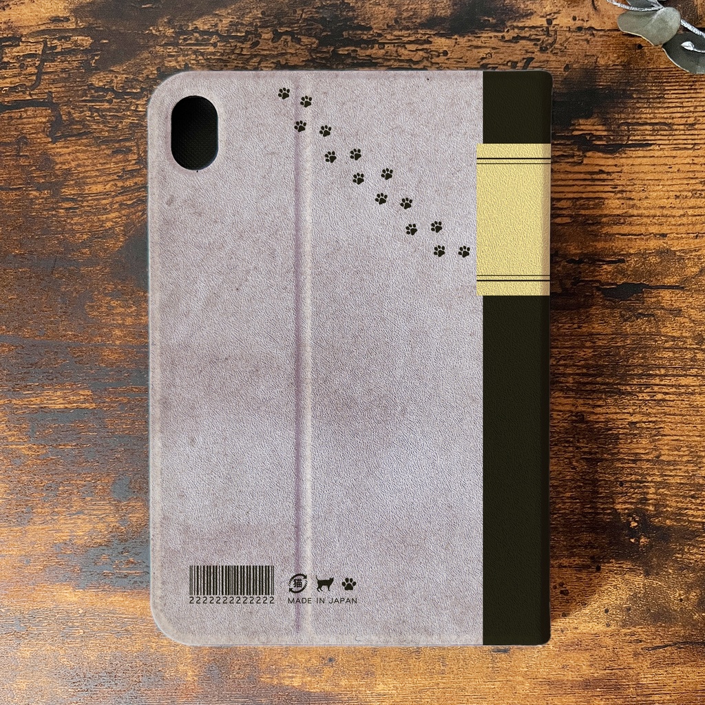 にゃんこ大学ノートのiPadケース 猫 黒猫 可愛い メンズ ipadケース タブレットケース カバー