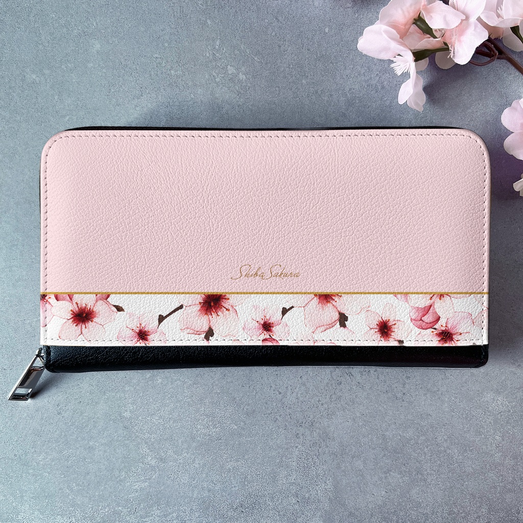 ソメイヨシノの長財布 桜 花 財布 長財布