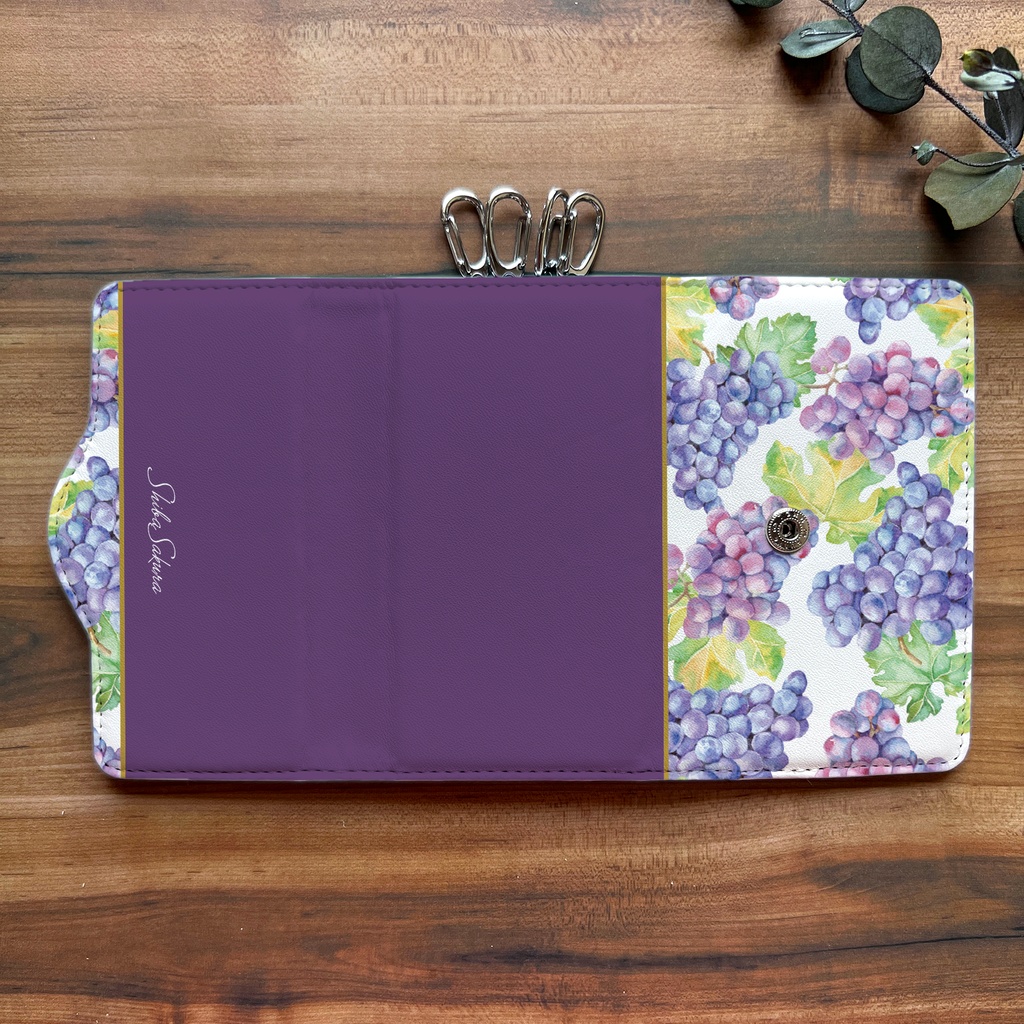 ぶどうのキーケース(ピオーネ) 葡萄 紫 キーケース