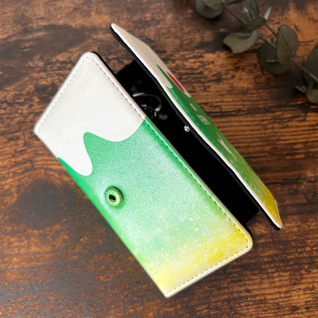 ねこねこメロンクリームソーダのキーケース 猫 クリームソーダ 緑 メロンソーダ