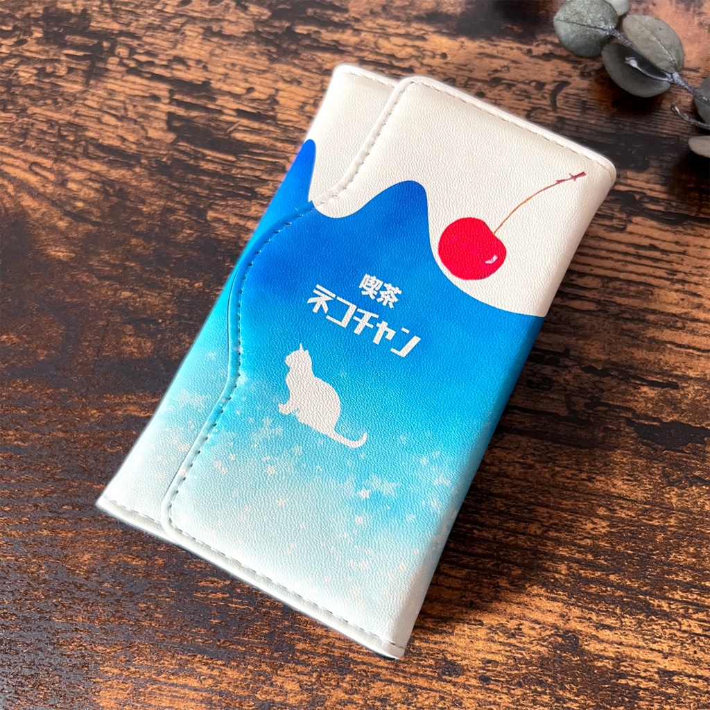 ねことクリームソーダのキーケース 猫 ソーダ 夏