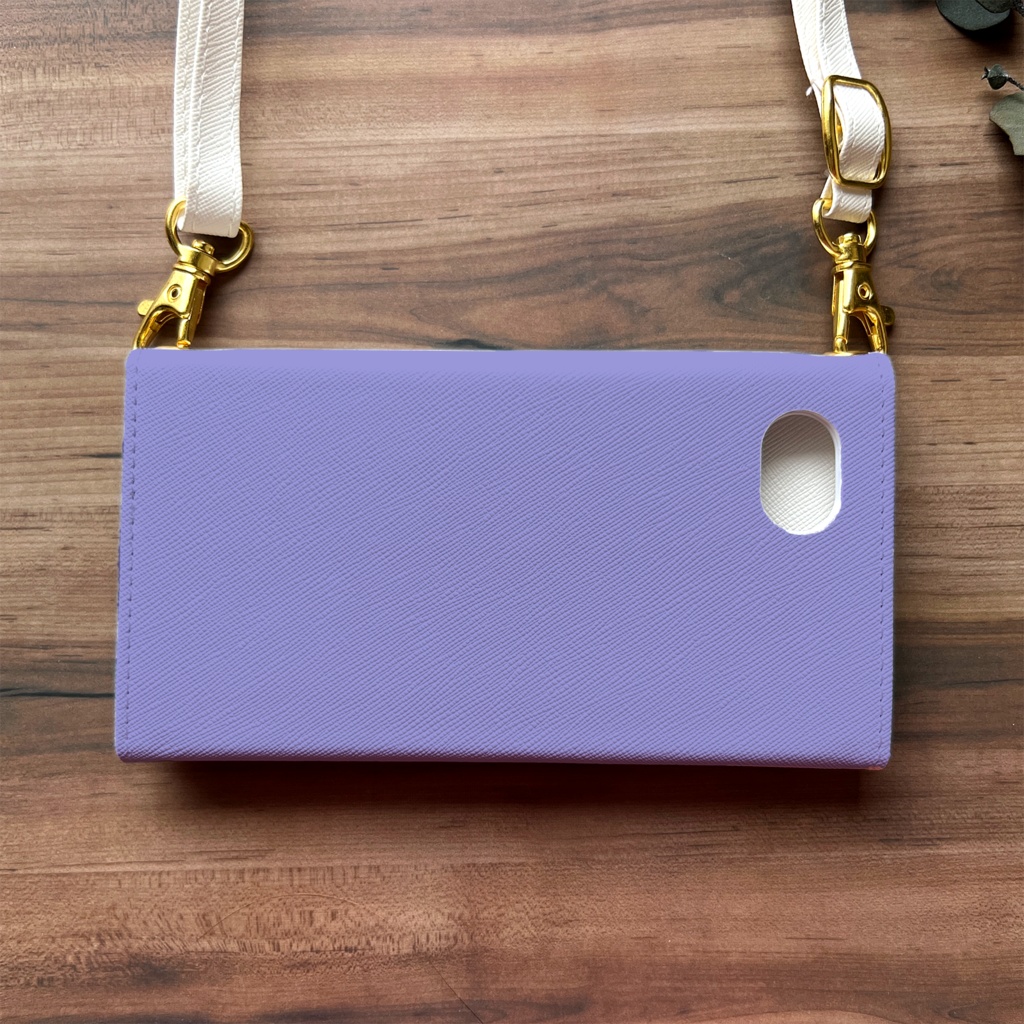 夏の朝顔の三つ折り手帳型スマホケース(暁紫) 全機種対応 スマホケース iphone Android 花 iPhone16e iphone16 iphone15