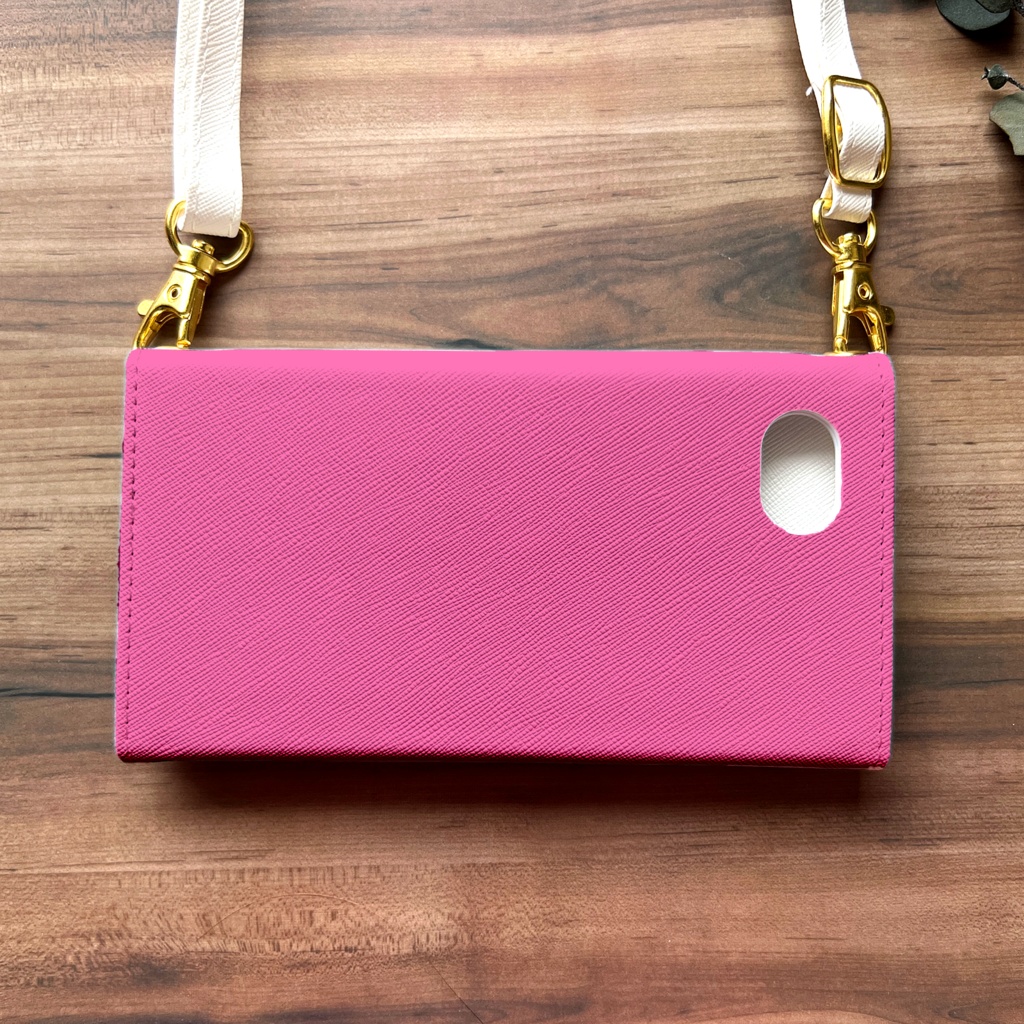 トロピカルフラワーの三つ折り手帳型スマホケース 全機種対応 スマホケース iphone Android 花