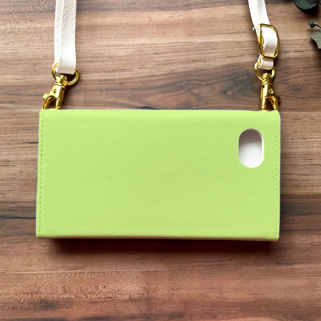 シャインマスカットの三つ折り手帳型スマホケース iphone Android ぶどう 秋 スマホケース