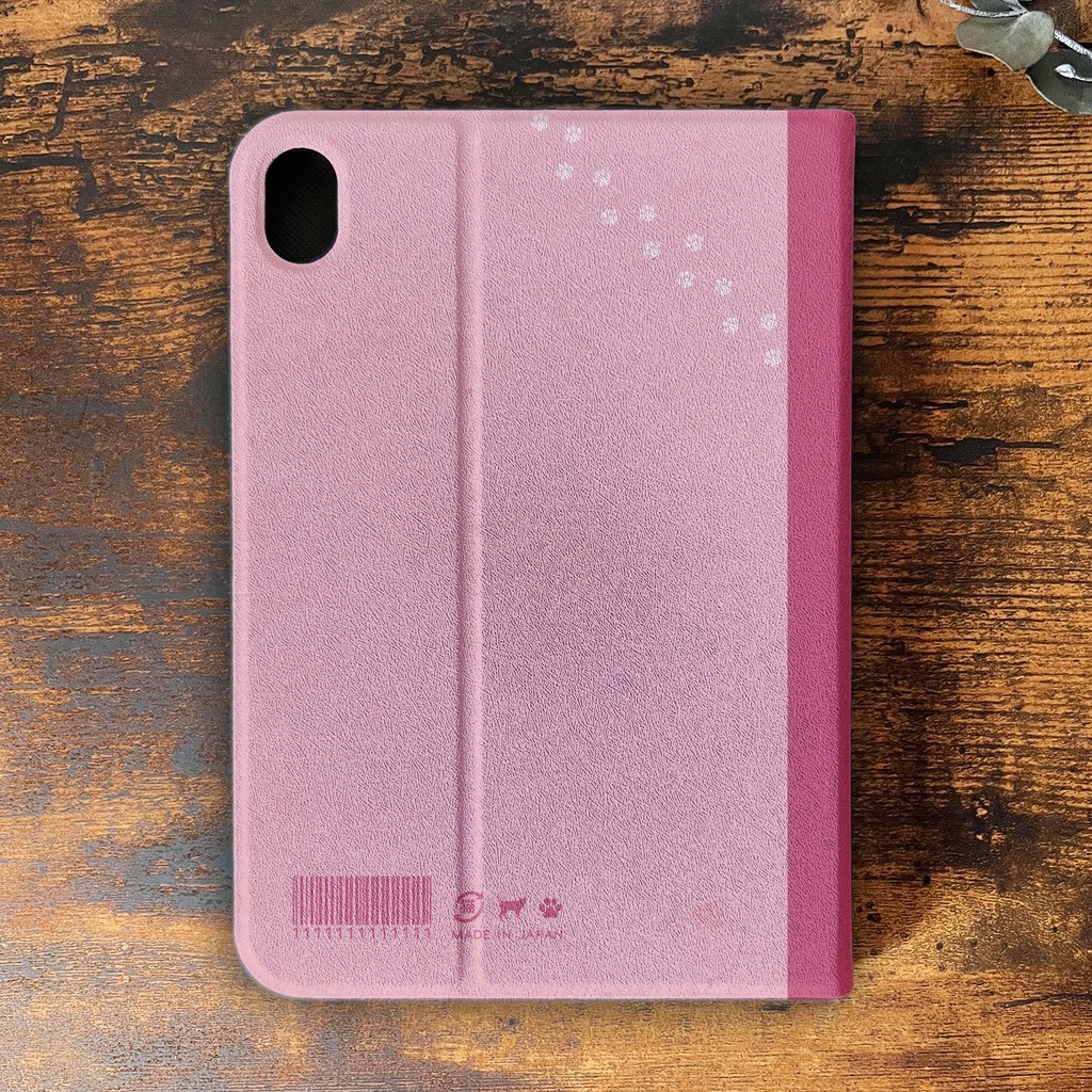 にゃんこ大学ノートのiPadケース(ピンク) 猫 黒猫 可愛い メンズ ipadケース タブレットケース