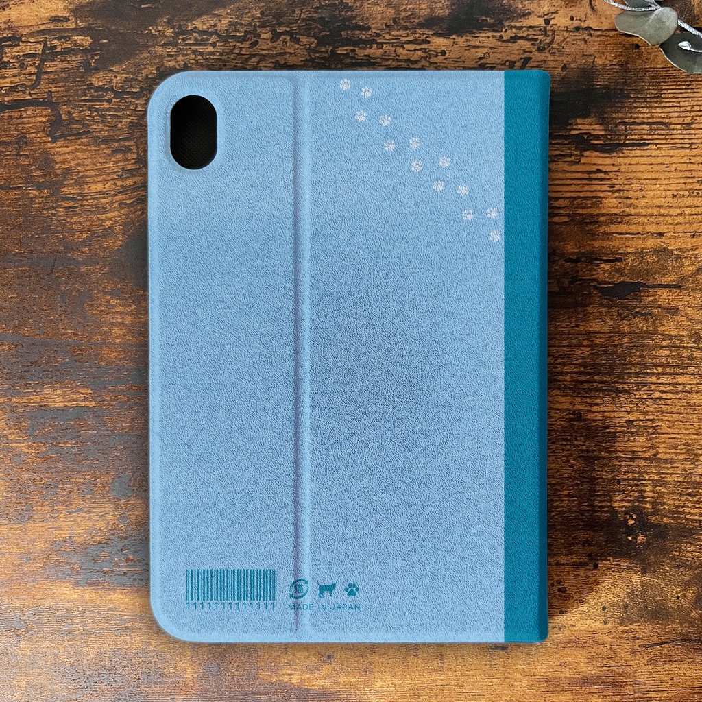 にゃんこ大学ノートのiPadケース(ブルー) 猫 黒猫 可愛い メンズ ipadケース タブレットケース