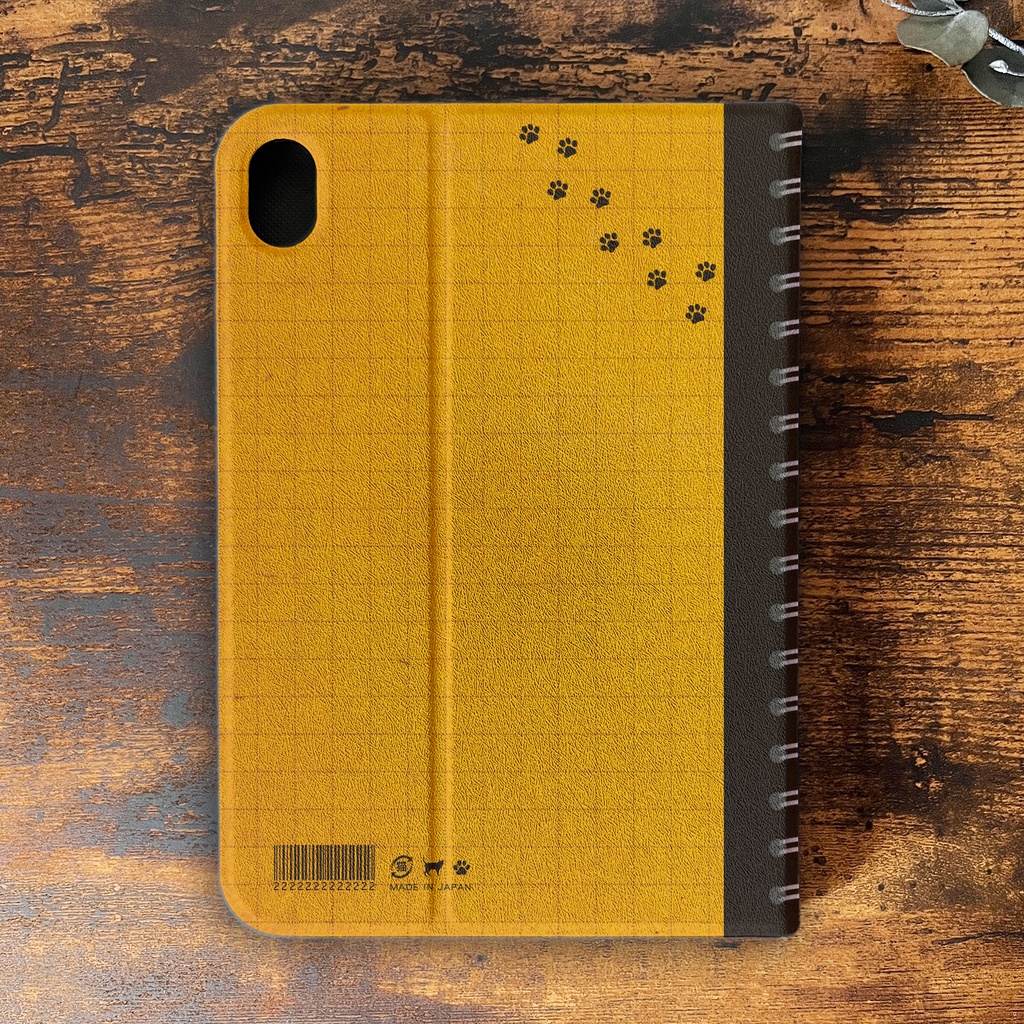 にゃんこスケッチノートのiPadケース 猫 黒猫 可愛い メンズ ipadケース タブレットケース カバー