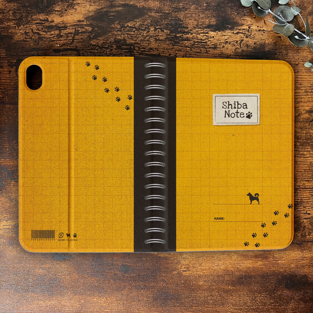 わんこスケッチノートのiPadケース 猫 柴犬 可愛い メンズ ipadケース タブレットケース カバー