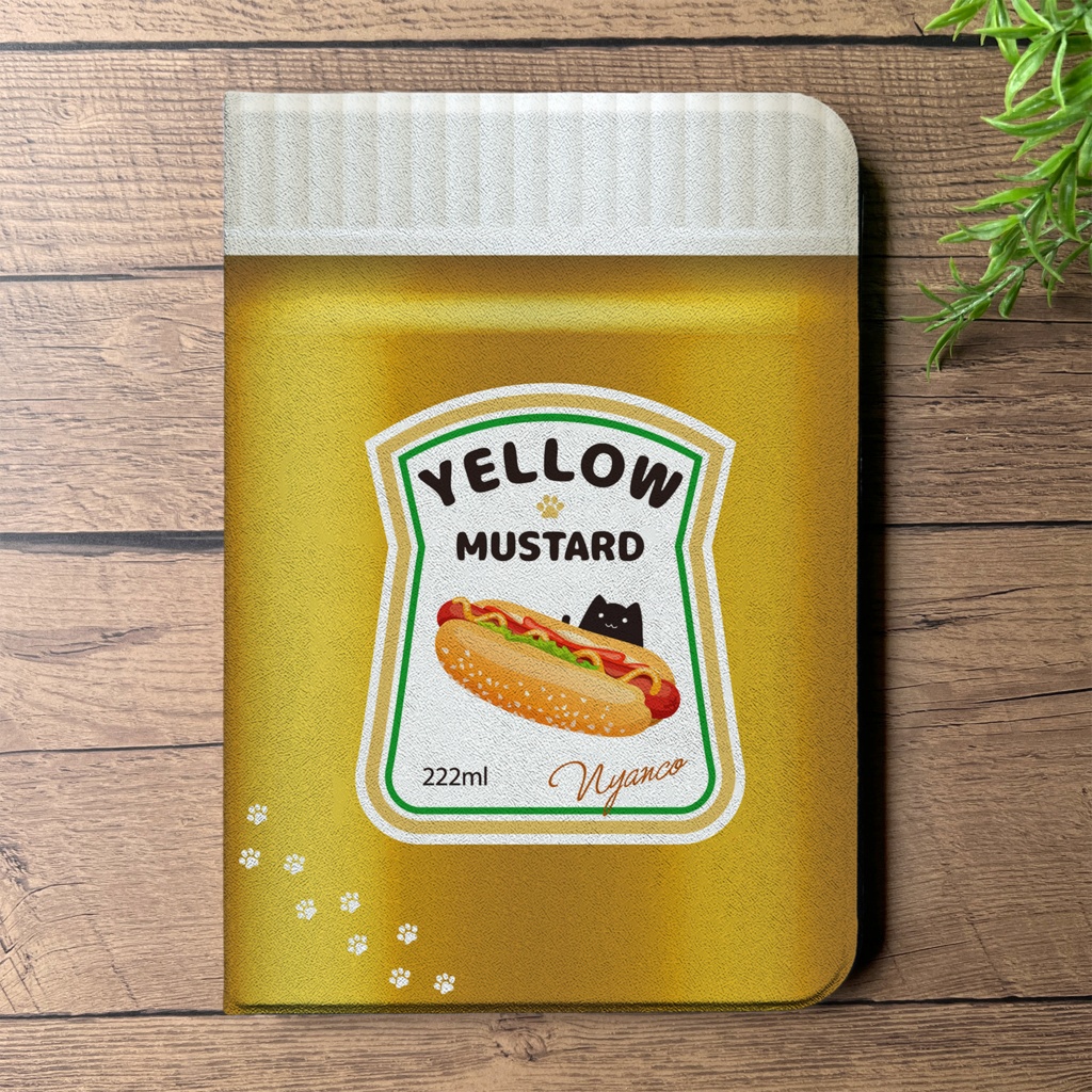 にゃんこマスタードのiPadケース 猫 黒猫 可愛い メンズ ipadケース カバー タブレットケース