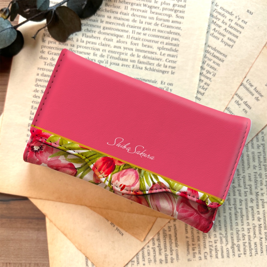 チューリップのキーケース(フューシャピンク) 花 春 チューリップ キーケース