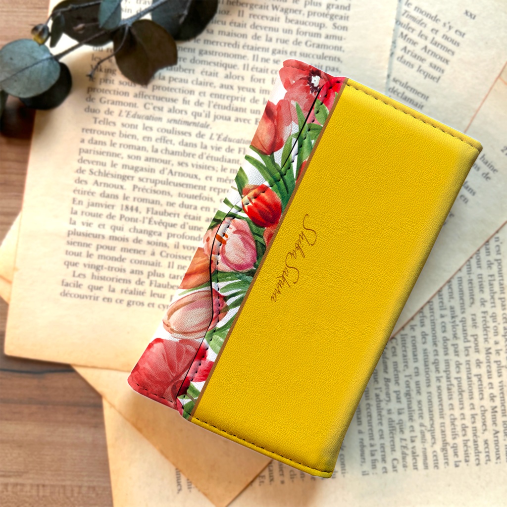 チューリップのキーケース(イエロー) 花 春 チューリップ キーケース