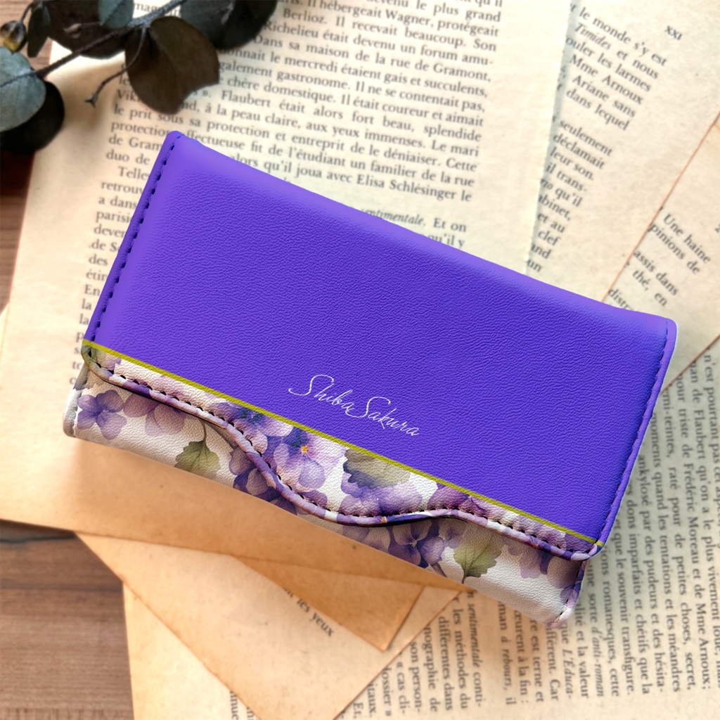 春のスミレのキーケース（菫色） 花 キーケース すみれ 春