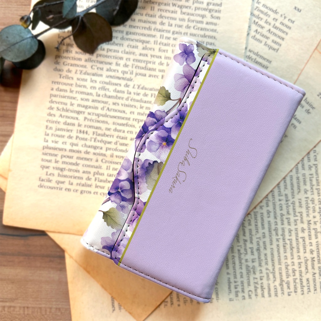 春のスミレのキーケース(淡紫) 花 キーケース すみれ 春