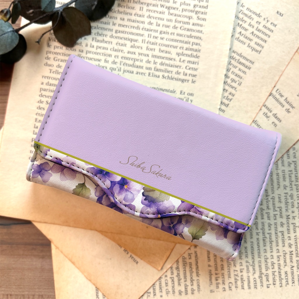 春のスミレのキーケース（淡紫） 花 キーケース すみれ 春