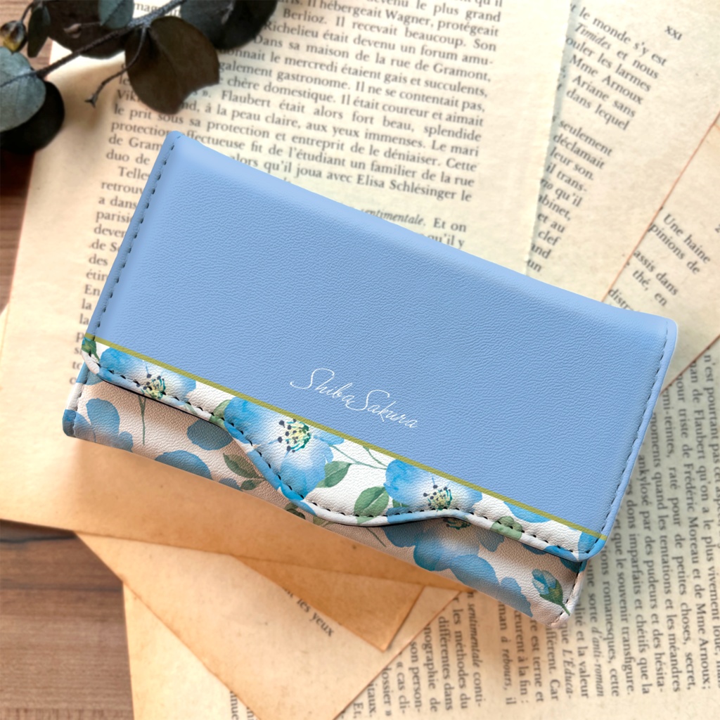 ネモフィラのキーケース（ゼニスブルー） ネモフィラ 花 春 夏 キーケース