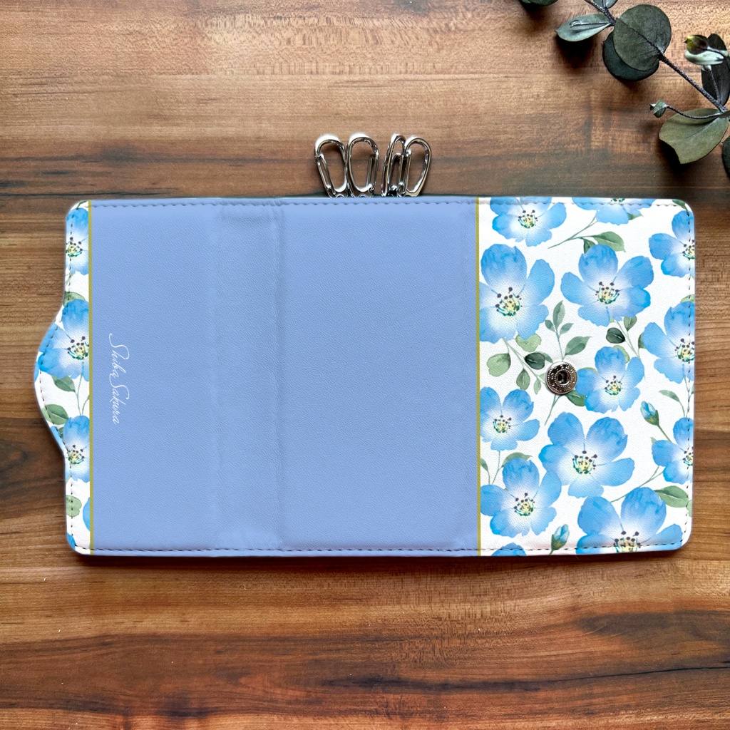 ネモフィラのキーケース(ゼニスブルー) ネモフィラ 花 春 夏 キーケース